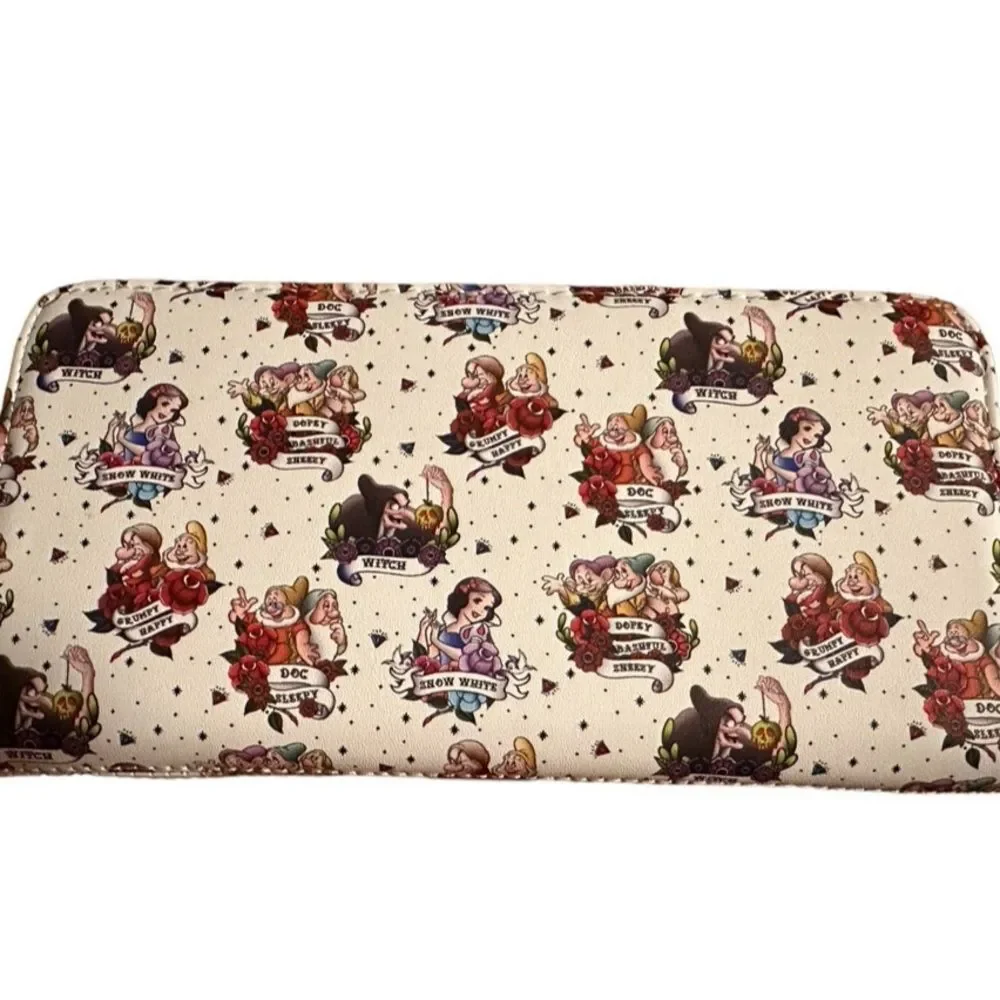 Loungefly Disney Snow White Tattoo AOP Wallet